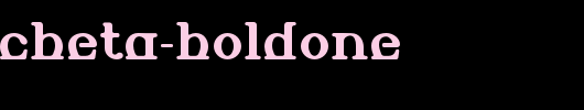AlembicBeta-BoldOne_英文字体