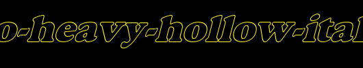 Alfredo-Heavy-Hollow-Italic