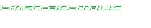 Alpha-Men-3D-Italic