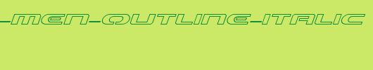Alpha-Men-Outline-Italic