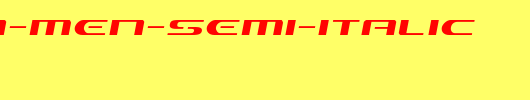 Alpha-Men-Semi-Italic