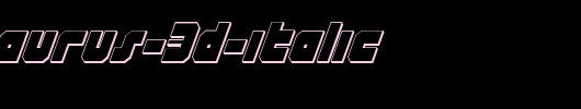 Alpha-Taurus-3D-Italic.ttf