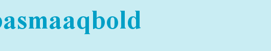 AlpsoftBasmaAqBold.ttf