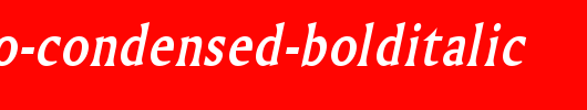 Ameretto-Condensed-BoldItalic_英文字体