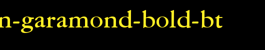 American-Garamond-Bold-BT_英文字体