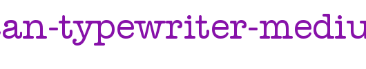 American-Typewriter-Medium-BT_英文字体