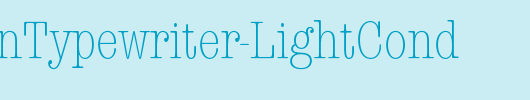 AmericanTypewriter-LightCond_英文字体