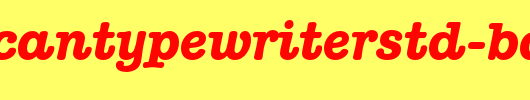 AmericanTypewriterStd-BdIt.otf