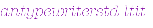 AmericanTypewriterStd-LtIt.otf