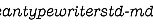 AmericanTypewriterStd-MdIt.otf