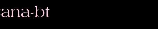 Americana-BT_英文字体