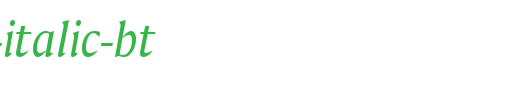 Amerigo-Italic-BT_英文字体