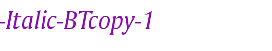 Amerigo-Italic-BTcopy-1_英文字体