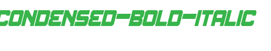 Amuro-Condensed-Bold-Italic