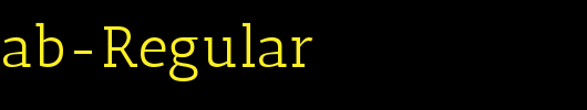 AnticSlab-Regular_英文字体