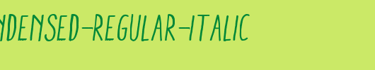 Aracne-Condensed-Regular-Italic