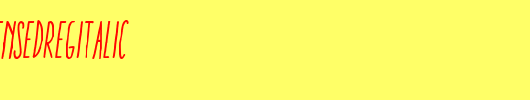 AracneUltraCondensedRegItalic
