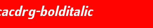 AthabascaCdRg-BoldItalic