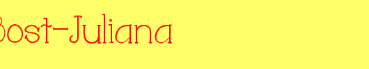 Austie-Bost-Juliana_英文字体