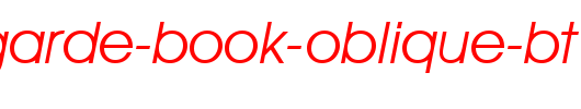 Avant-Garde-Book-Oblique-BT_英文字体