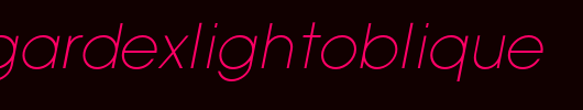 AvantGardeXLightOblique.otf