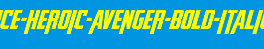 Avengeance-Heroic-Avenger-Bold-Italic