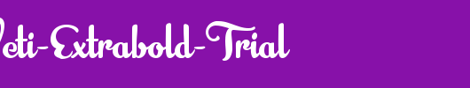 BananaYeti-Extrabold-Trial_英文字体