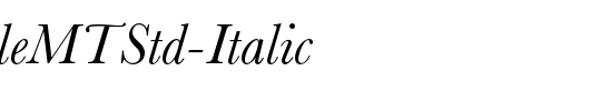 BaskervilleMTStd-Italic_英文字体