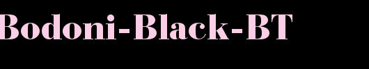 Bauer-Bodoni-Black-BT_英文字体