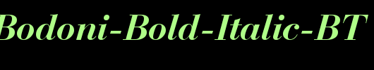 Bauer-Bodoni-Bold-Italic-BT_英文字体