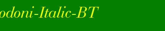 Bauer-Bodoni-Italic-BT_英文字体