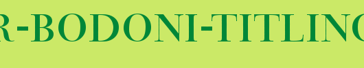 Bauer-Bodoni-Titling-BT_英文字体