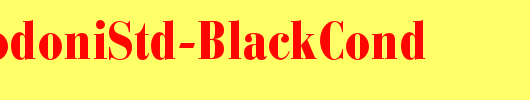 BauerBodoniStd-BlackCond_英文字体