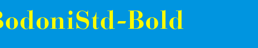 BauerBodoniStd-Bold_英文字体