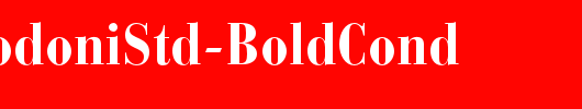 BauerBodoniStd-BoldCond_英文字体