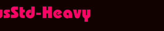 BauhausStd-Heavy_英文字体