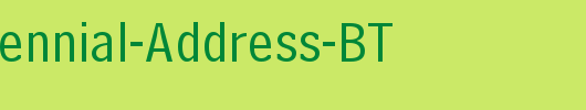 Bell-Centennial-Address-BT_英文字体