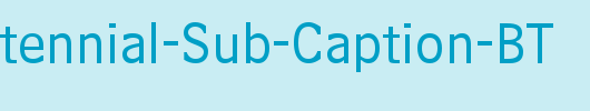 Bell-Centennial-Sub-Caption-BT_英文字体