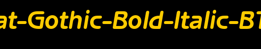 Benguiat-Gothic-Bold-Italic-BT_英文字体