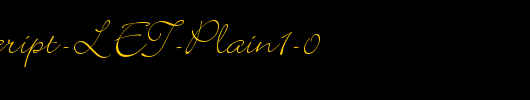 Bickley-Script-LET-Plain1-0_英文字体