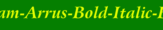 Bitstream-Arrus-Bold-Italic-BT_英文字体