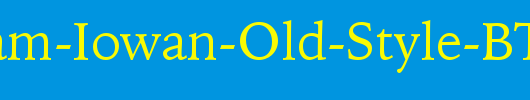 Bitstream-Iowan-Old-Style-BT_英文字体