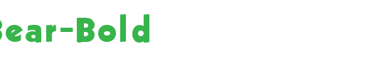 Black-Bear-Bold_英文字体