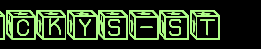 Blockys-St_英文字体