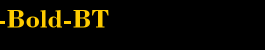 Bodoni-Bold-BT_英文字体