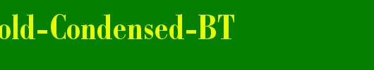 Bodoni-Bold-Condensed-BT_英文字体
