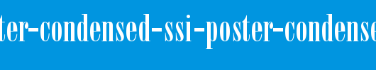 Bodoni-Poster-Condensed-SSi-Poster-Condensed.ttf
