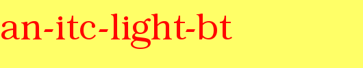 Bookman-ITC-Light-BT_英文字体