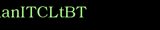 BookmanITCLtBT_英文字体