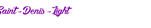 Boulevard-Saint-Denis-Light_英文字体